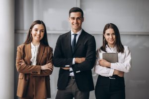 equipe hoteleira de sucesso