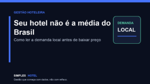 Demanda local hotel: como ler os sinais antes de baixar preço