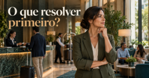 Gestora de hotel observa a operação e escolhe qual desafio resolver primeiro