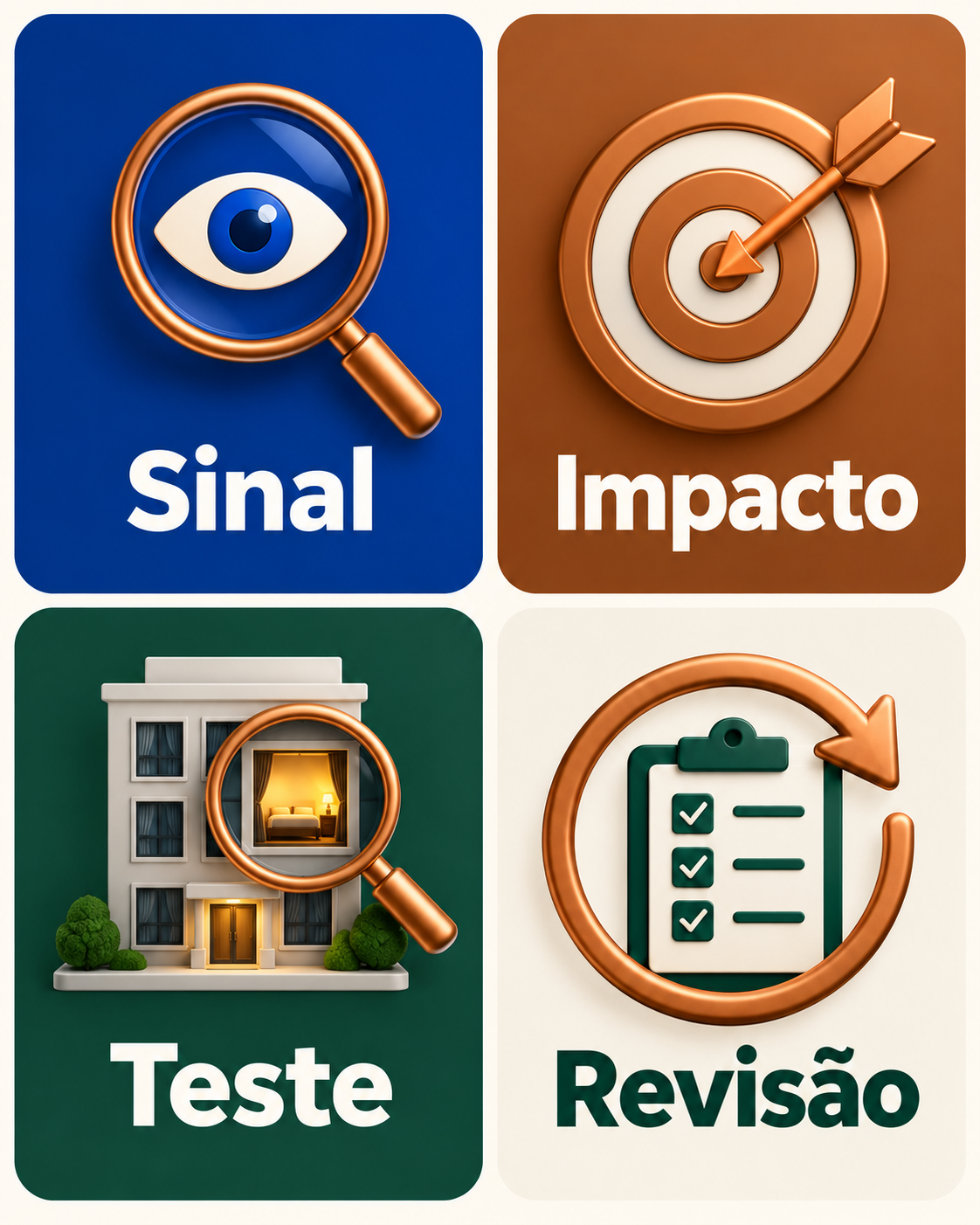 Quatro filtros para avaliar uma ideia: sinal, impacto, teste e revisão